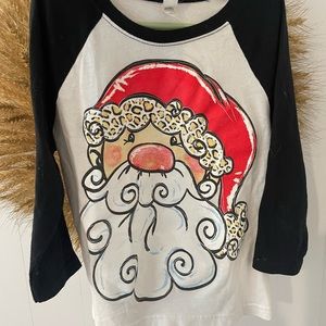 Girls Santa Shirt